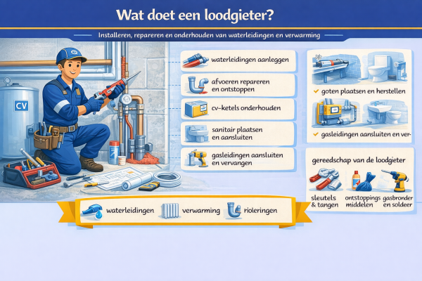 Alles over het beroep loodgieter Wat doet een loodgieter